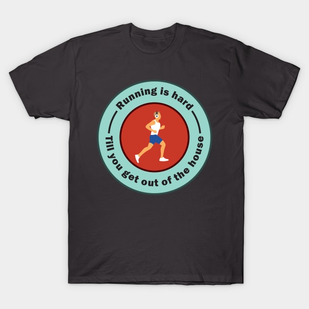 Jogging Slogan For Lazy People T-Shirt by MonkeyBusiness